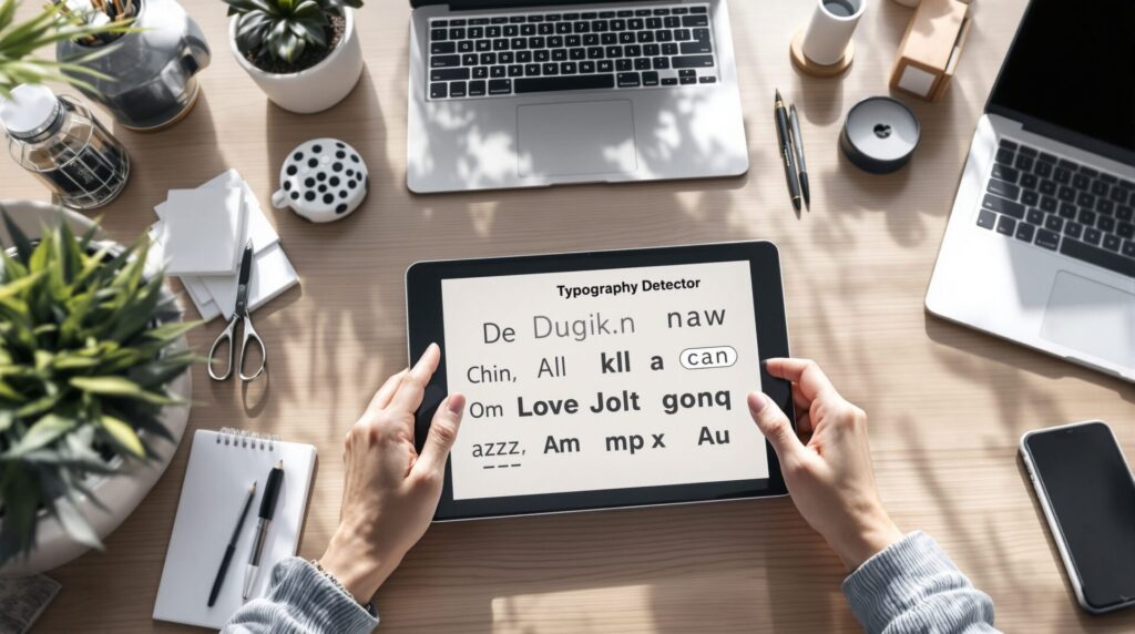 detecteur de typographie