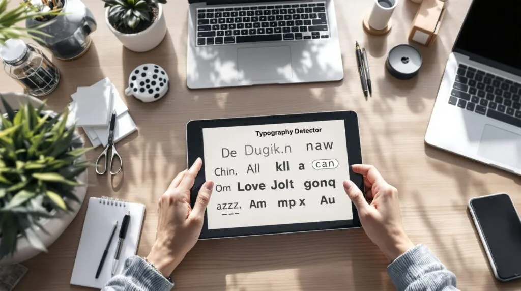 detecteur de typographie