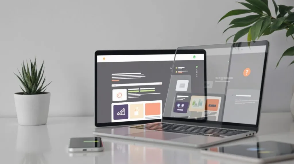Site web flat design