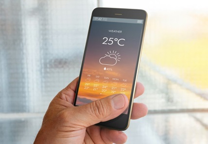 météo sur smartpone