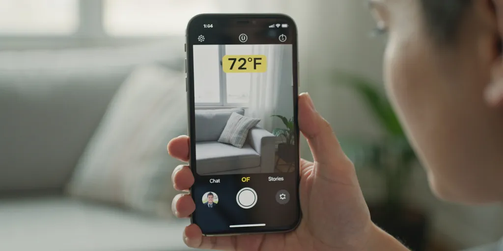 comment mettre la température sur snapchat