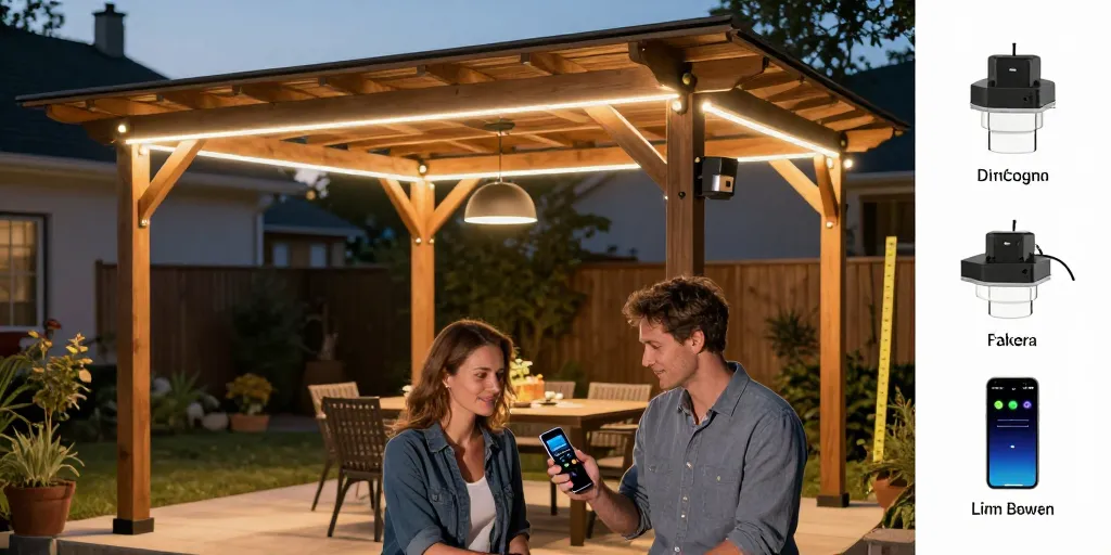 eclairage led pour pergola