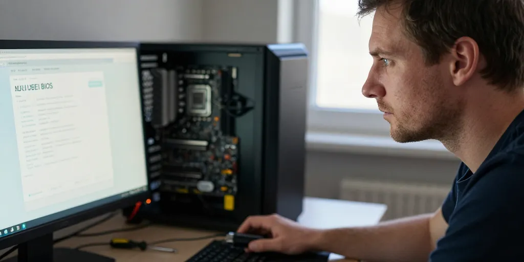 mon pc demarre sur le bios asus
