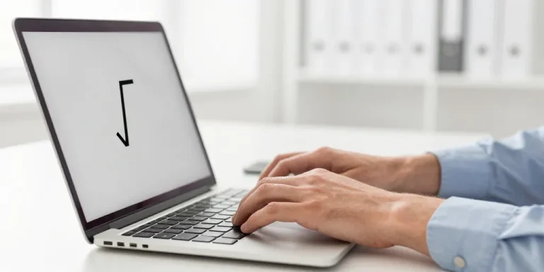 racine carré signe clavier