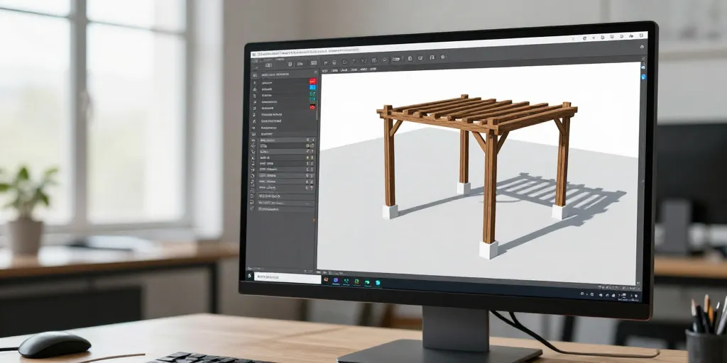 simulation pergola 3d